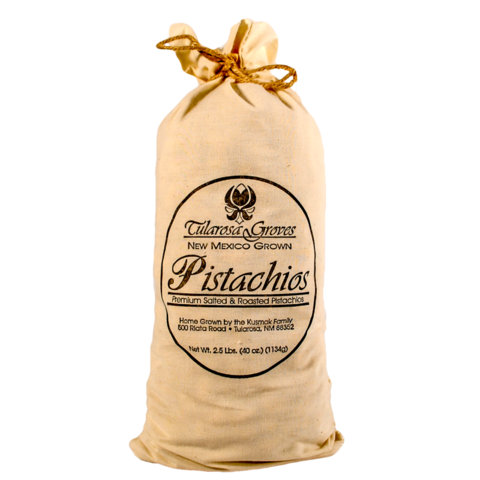 2.5 pound Salted Pistachios in Cloth Sack